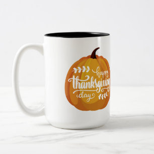 Caneca De Café Em Dois Tons Feliz Ação de Graças 2023