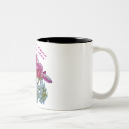 Caneca De Café Em Dois Tons Feliz aniversário à minha esposa.