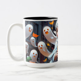 Caneca De Café Em Dois Tons Feliz Caça!