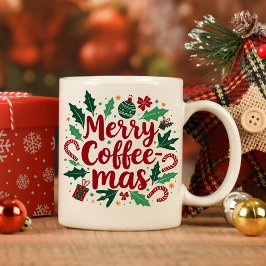 Caneca De Café Em Dois Tons Feliz Cofemas Feliz Natal Dois Tons Coffee Mug