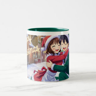 Caneca De Café Em Dois Tons Feliz design de Natal