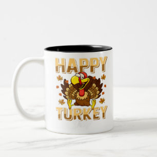 Caneca De Café Em Dois Tons Feliz Dia da Turquia Dia de Ação de Graças present