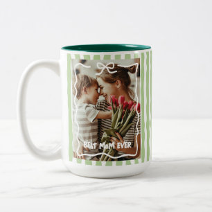 Caneca De Café Em Dois Tons Feliz Dia das Mães Presente de Aniversário da Mamã