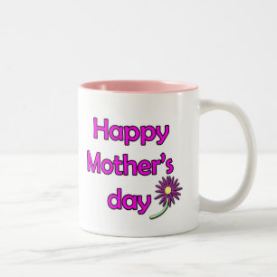 Caneca De Café Em Dois Tons Feliz Dia de as mães