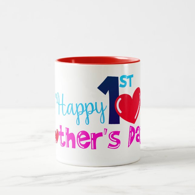 Caneca De Café Em Dois Tons Feliz Dia de as mães 1rua (Centro)