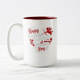 Caneca De Café Em Dois Tons Feliz dia de exploração capitalista