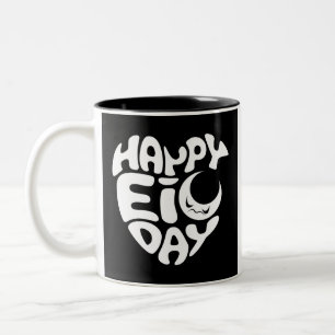 Caneca De Café Em Dois Tons Feliz Dia do Eid
