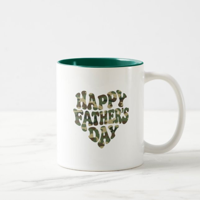Caneca De Café Em Dois Tons Feliz Dia dos Pais (Direita)