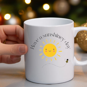 Caneca De Café Em Dois Tons Feliz Dia Sunshiney Coffee Mug