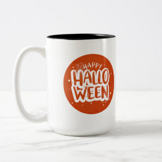 Caneca De Café Em Dois Tons Feliz Festa de Halloween - Figurino de Halloween