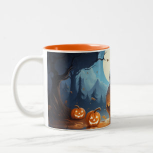 Caneca De Café Em Dois Tons Feliz Halloween De Ghost