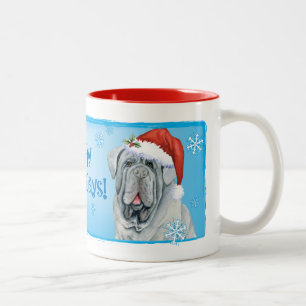 Caneca De Café Em Dois Tons Feliz Howlidays Mastino - Mug de Café de Dois Tons