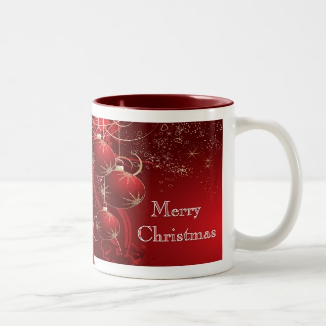 Caneca De Café Em Dois Tons Feliz Natal (Direita)