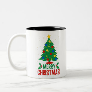 Caneca De Café Em Dois Tons Feliz Natal