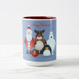 Caneca De Café Em Dois Tons Feliz Natal
