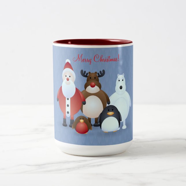 Caneca De Café Em Dois Tons Feliz Natal (Centro)