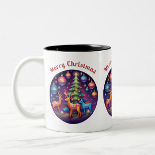 Caneca De Café Em Dois Tons Feliz Natal