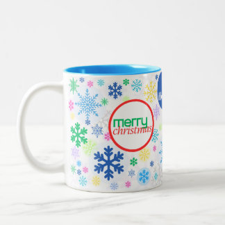 Caneca De Café Em Dois Tons Feliz Natal!