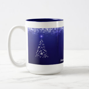 Caneca De Café Em Dois Tons Feliz Natal 15 oz - Mug de dois tons