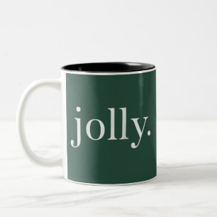 Caneca De Café Em Dois Tons Feliz Natal Alegre Temporada de Natal