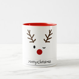 Caneca De Café Em Dois Tons Feliz Natal Engraçado