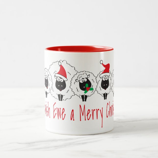 Caneca De Café Em Dois Tons Feliz Natal - Estilo Kiwi (Centro)