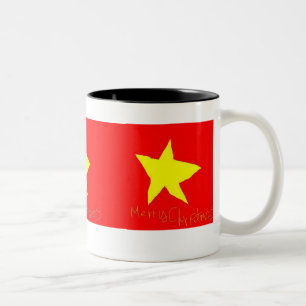 Caneca De Café Em Dois Tons Feliz Natal, Feliz Natal, Feliz Natal