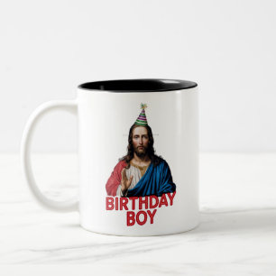 Caneca De Café Em Dois Tons Feliz Natal Jesus Cristo