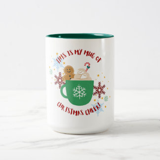 Caneca De Café Em Dois Tons Feliz Natal Mug com Gingerpão Homem a