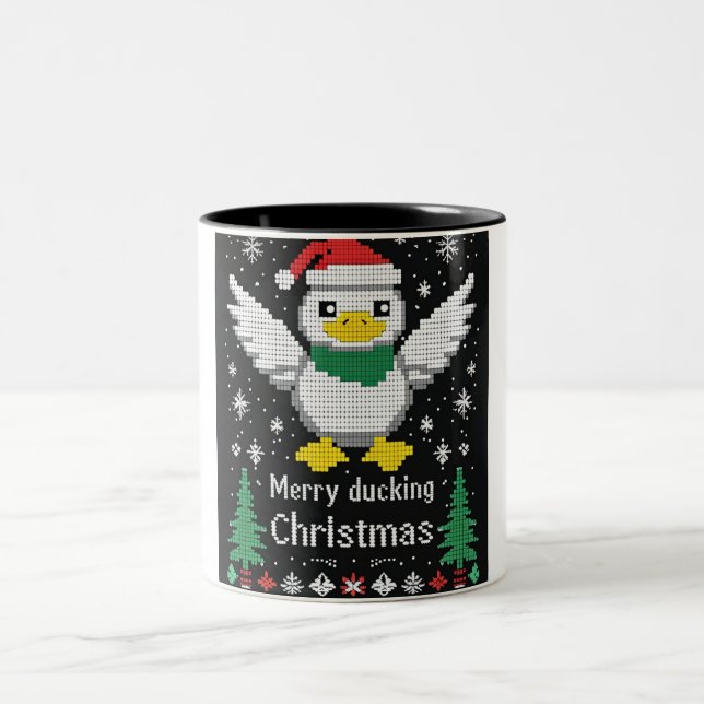 Caneca De Café Em Dois Tons Feliz Natal - Mug de Café de Dois Toneladas (Centro)