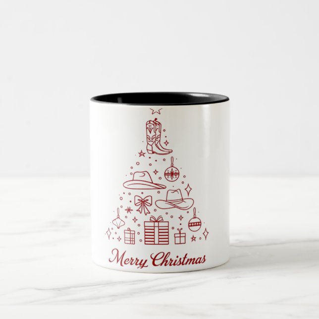 Caneca De Café Em Dois Tons Feliz Natal - Mug de Café de Dois Toneladas (Centro)