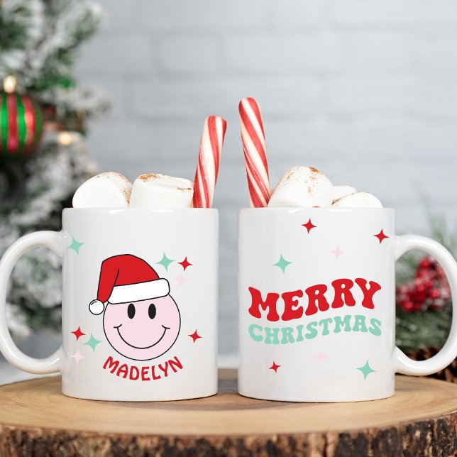 Caneca De Café Em Dois Tons Feliz Natal Personalizado (Criador carregado)