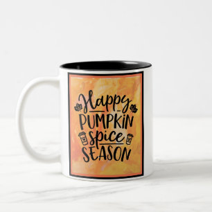 Caneca De Café Em Dois Tons Feliz Pumpkin Spice Season Fall