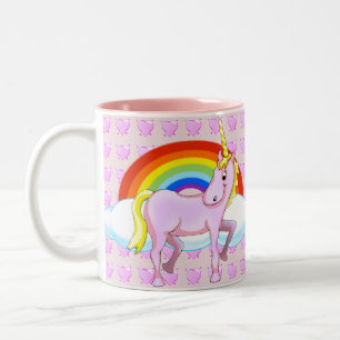 Caneca De Café Em Dois Tons Feliz Unicorn Mug