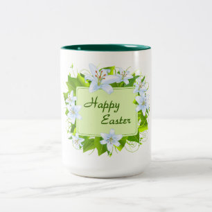 Caneca De Café Em Dois Tons Felz pascoa