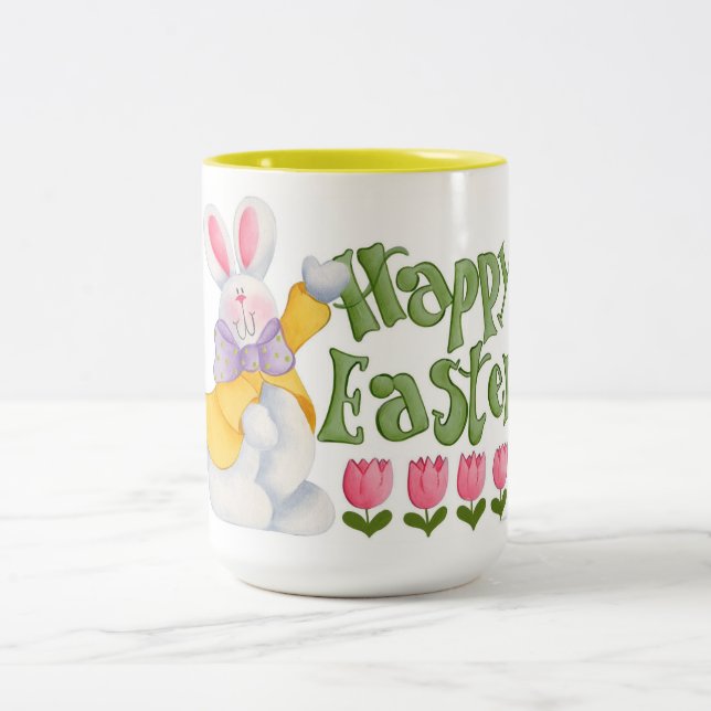 Caneca De Café Em Dois Tons Felz pascoa (Centro)