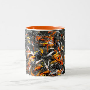 Caneca De Café Em Dois Tons Fenzo de alimentação de carpa Koi
