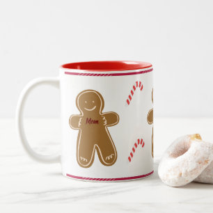 Caneca De Café Em Dois Tons Feriado da Família de Nomes Personalizados pelo G