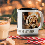 Caneca De Café Em Dois Tons Feriado de Colagem de Fotos do Natal Moderno 2<br><div class="desc">Moderno Natal Feliz 2 Foto Colagem Feriado Feriado Coffee Mug. Personalize esta caneca de na moda com duas fotos de feriado. Você pode personalizar o desejo Feliz Natal. Esta caneca de café de Natal é uma ideia pessoal perfeita para seus amigos e família.</div>