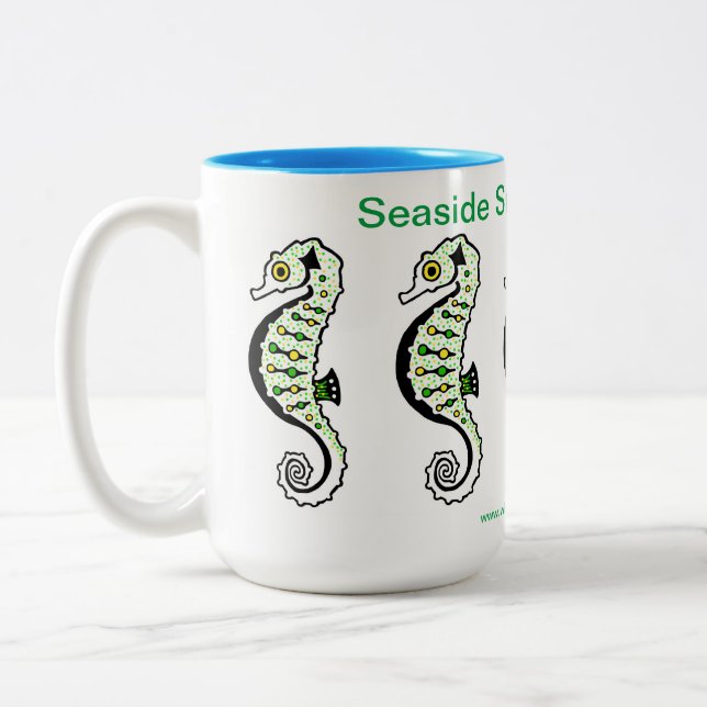 Caneca De Café Em Dois Tons Feriado de Verão à beira-mar (Esquerda)