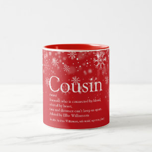 Caneca De Café Em Dois Tons Feriados de Natal Flocos de Neve de Primo Definiçã