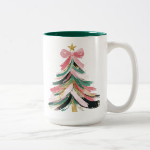 Caneca De Café Em Dois Tons Feriados fantasiosos