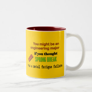 Caneca De Café Em Dois Tons Férias da primavera