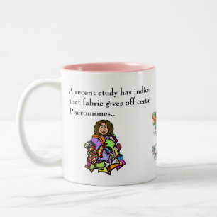 Caneca De Café Em Dois Tons "Feromônios de Tecido"