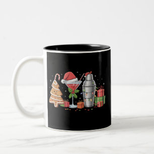 Caneca De Café Em Dois Tons Festa de Bebida de Coquetel de Natal Espresso Mart
