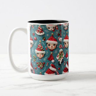 Caneca De Café Em Dois Tons Festa de Natal