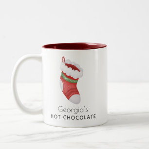 Caneca De Café Em Dois Tons Festa de Natal Adorável para Crianças