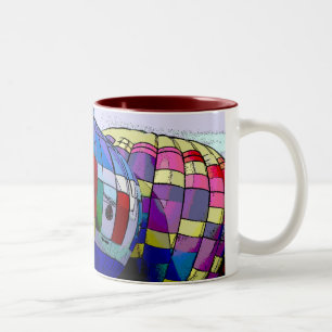 Caneca De Café Em Dois Tons Festa do balão de Albuquerque