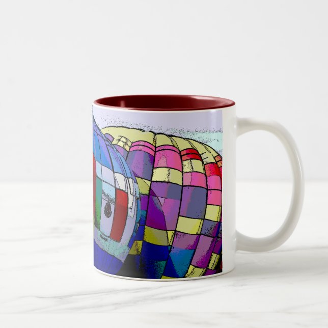 Caneca De Café Em Dois Tons Festa do balão de Albuquerque (Direita)