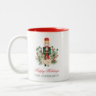 Caneca De Café Em Dois Tons Festas do Quebra-Nozes Natal Script Christmas